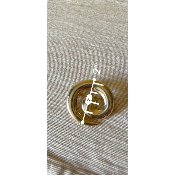 Vintage Gold-Tone Swirl Brooch PinCraft bor Collect - Picture 10 of 10